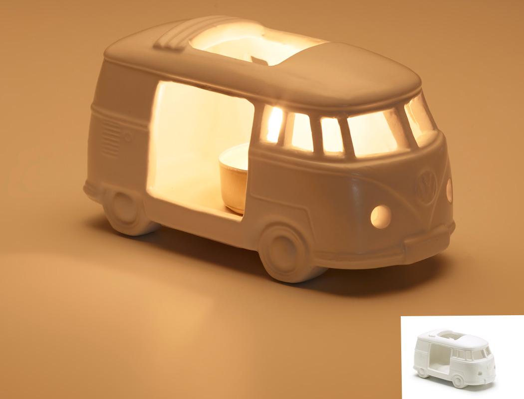 Ozdobny świecznik w kształcie VW T1